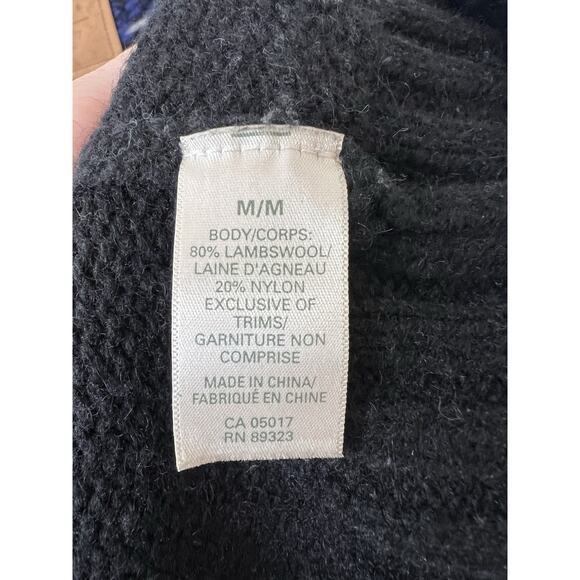 Roots Womens Wool Blend Zip Fair Isle Bird Cardigan Size M Timeless Outdoor Cozy - Picture 6 of 10